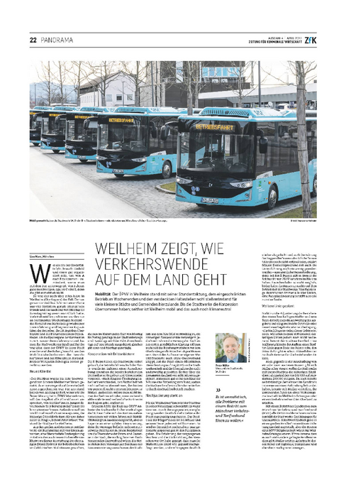 Artikel Stadtbus Zeitschrift ZfK